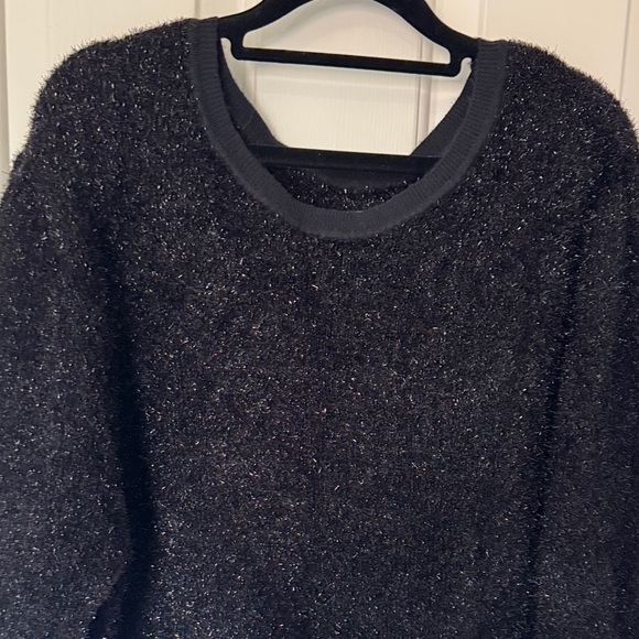 Anthropologie Maeve Pamela Tinsel Shimmer Sweater size Medium NWT - Picture 2 of 9